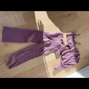 Zara never worn purple knit set